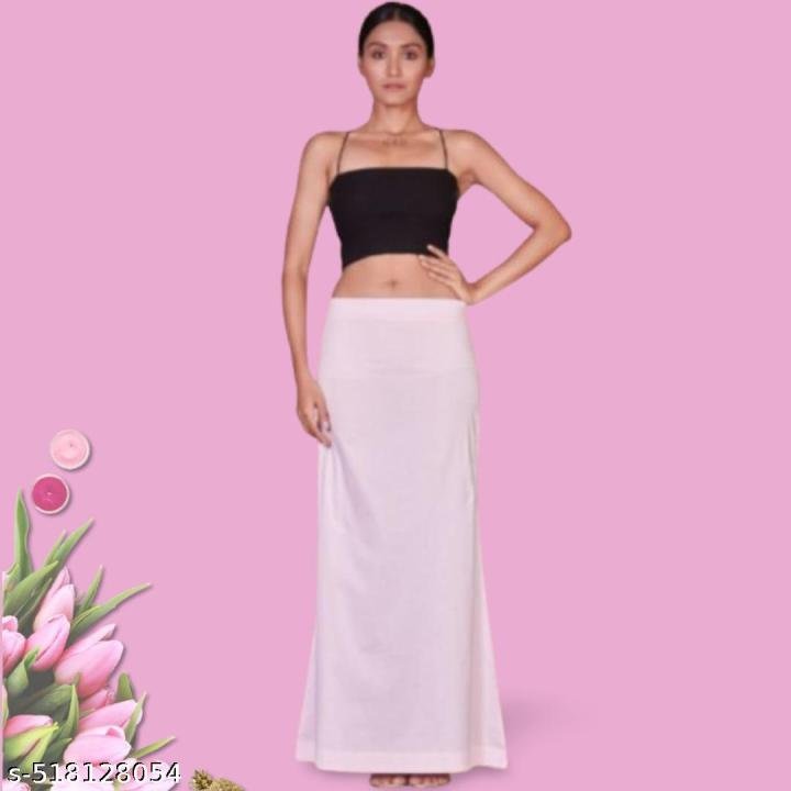 SRI AMS WOMENS COTTON PETTICOAT 8 PART (EMBROIDERY DESIGN ,LAVENDER)