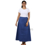 WOMEN'S SOLID COTTON ROYAL BLUE COLOUR PETTICOAT