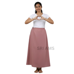 WOMEN'S SOLID COTTON DUSKY PINK COLOUR PETTICOAT
